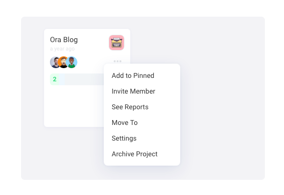 Ora folders - right-click